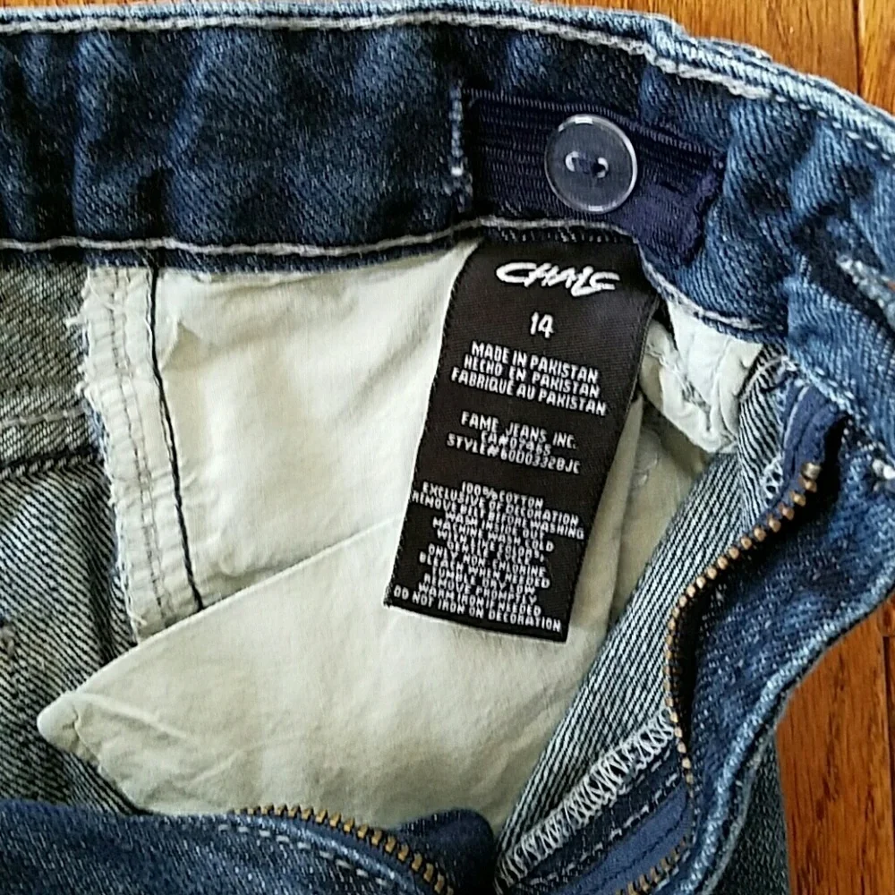 Chalc blue jeans